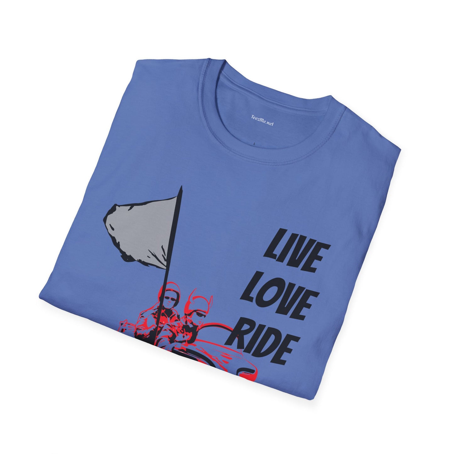 Live Love Ride - Unisex Softstyle T-Shirt 100% Cotton Graphic Motorcycle Harley