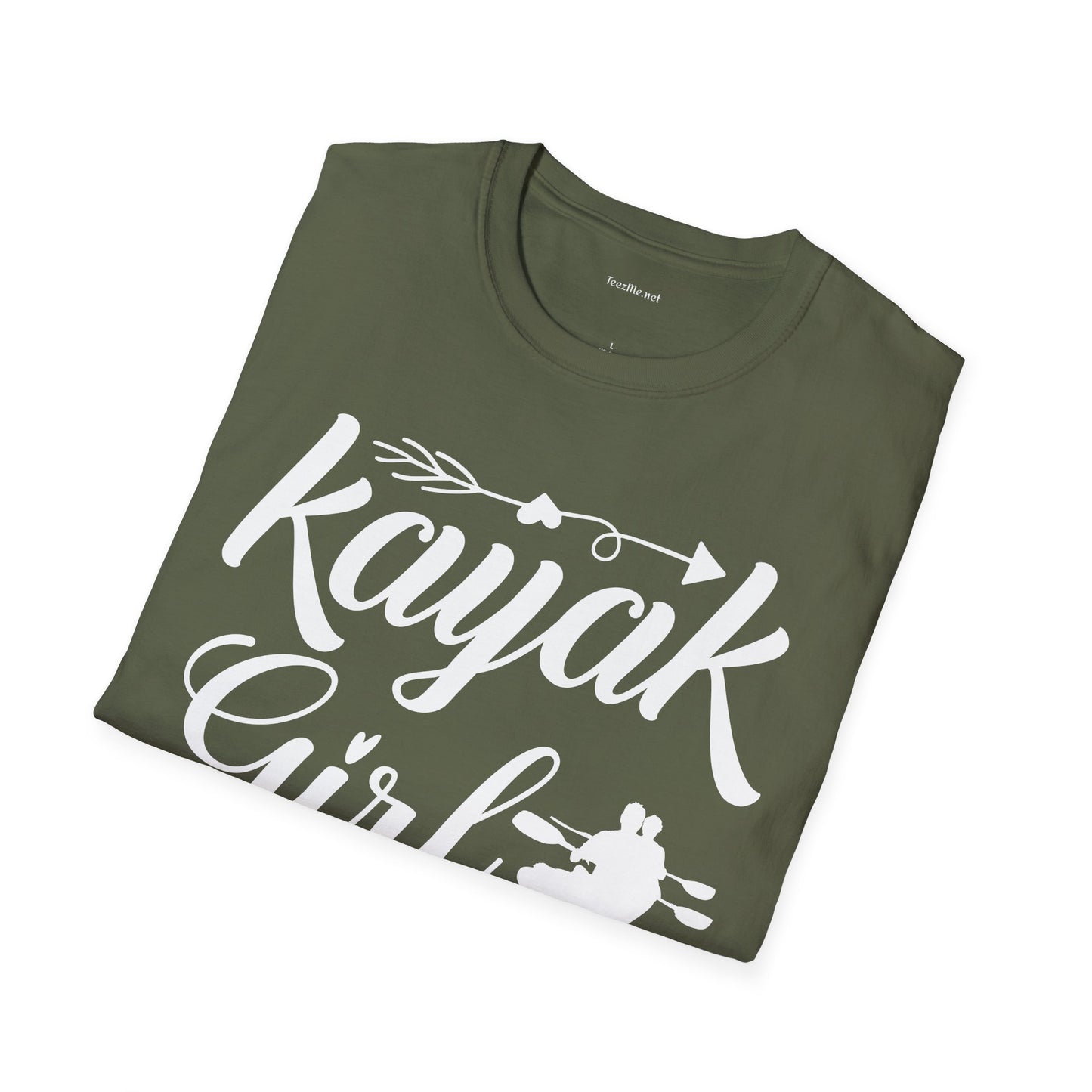 Kayak Girl - Unisex Softstyle T-Shirt 100% Cotton Graphic