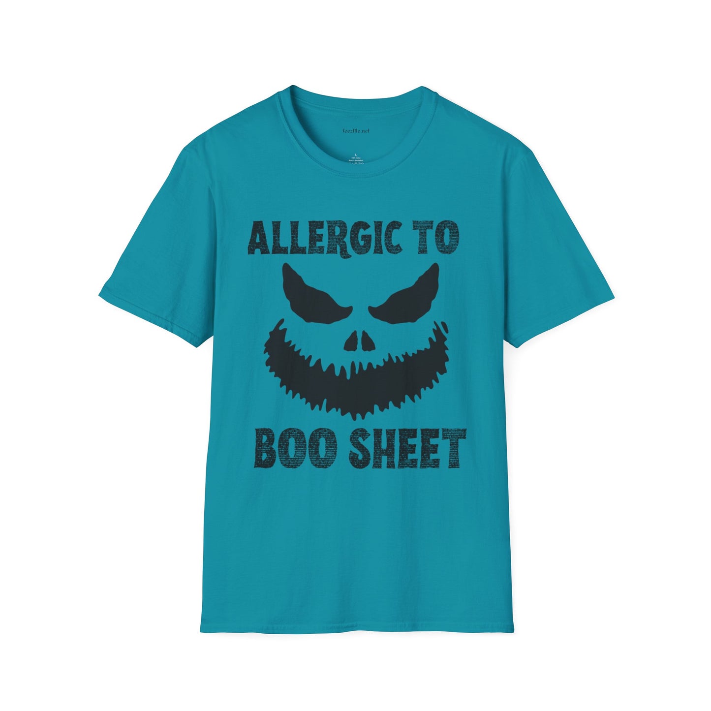 Allergic to Boo Sheet Unisex Softstyle T-Shirt 100% Cotton Graphic