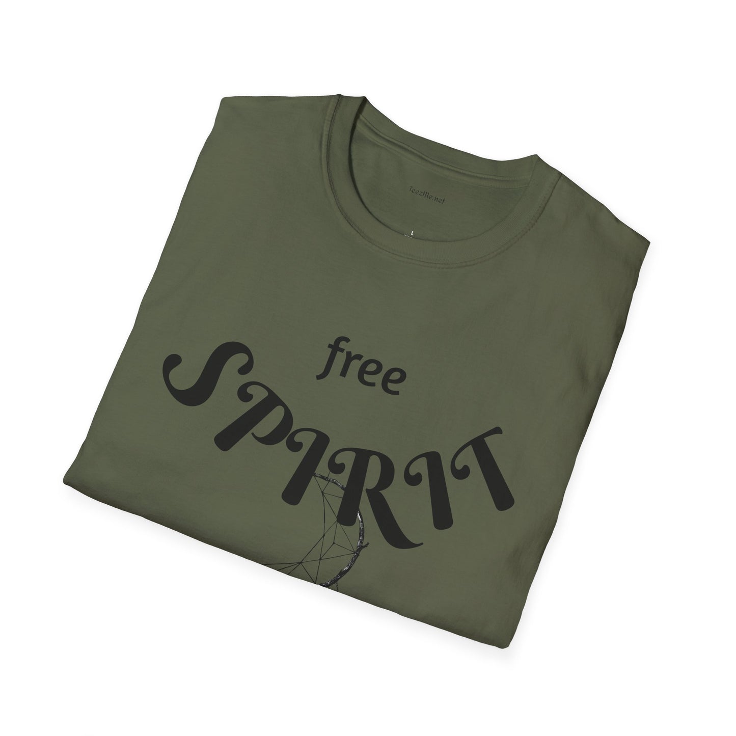free SPIRIT - Unisex Softstyle T-Shirt 100% Cotton Graphic