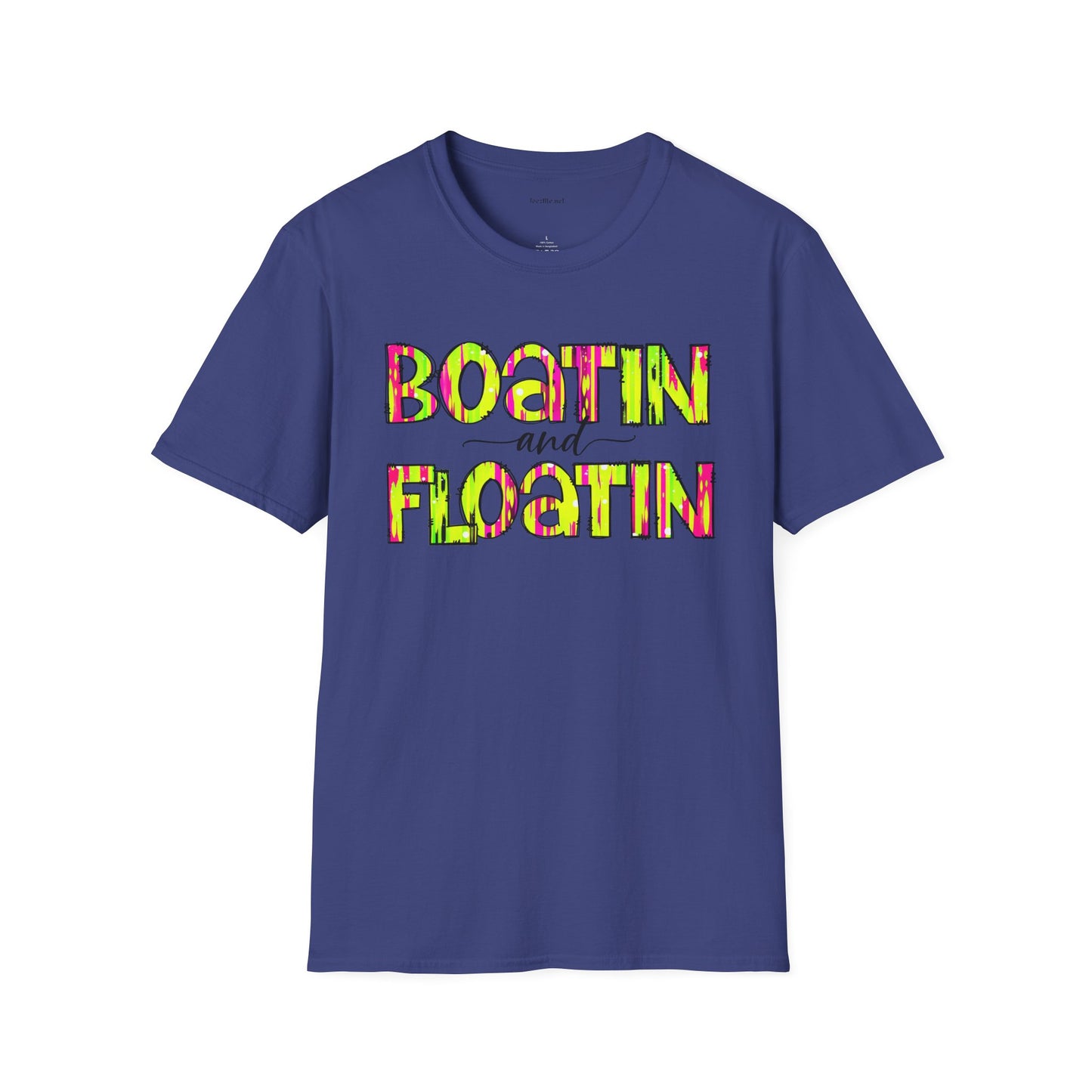 Boatin and Floatin - Unisex Softstyle T-Shirt 100% Cotton Graphic