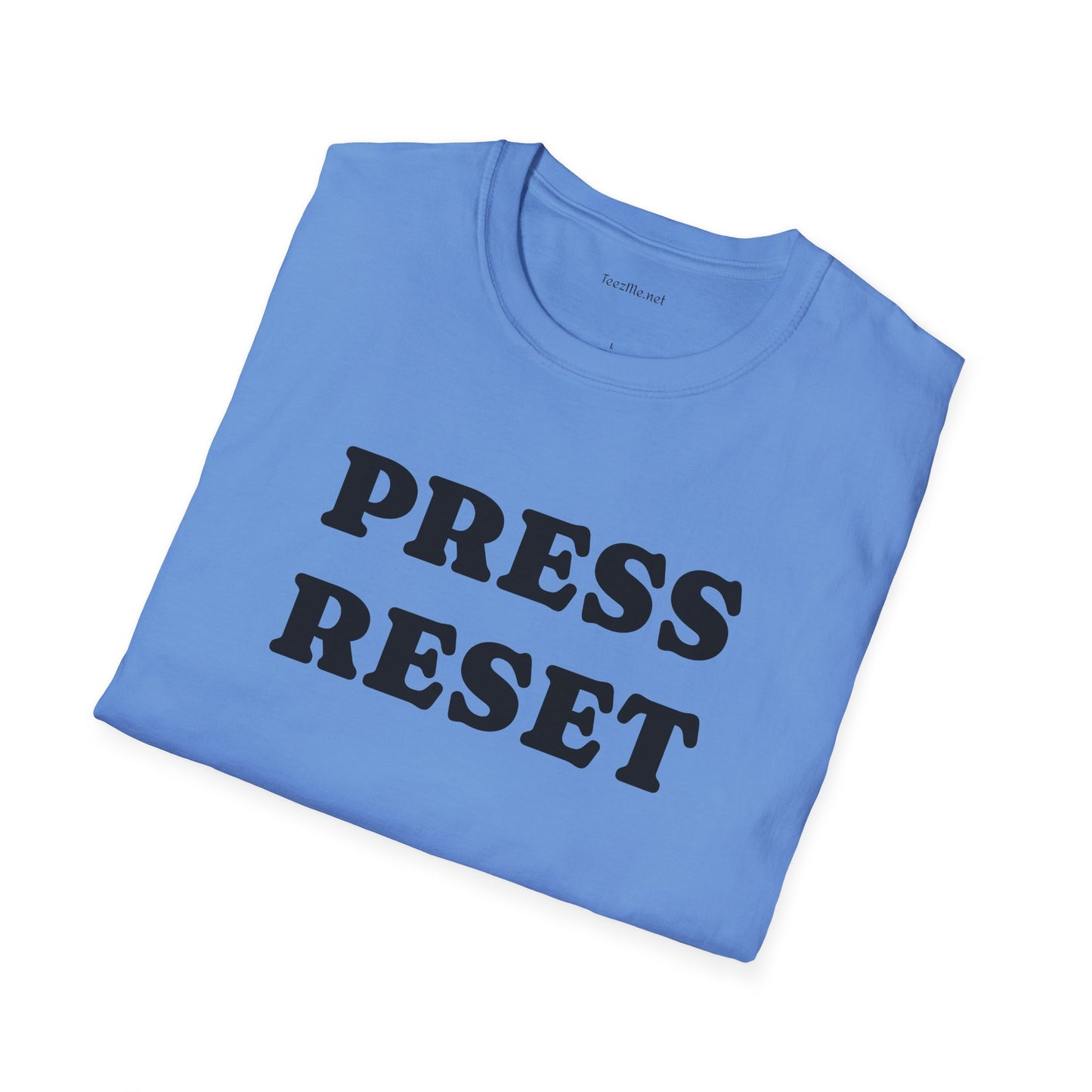 Press Reset - Unisex Softstyle T-Shirt 100% Cotton Graphic