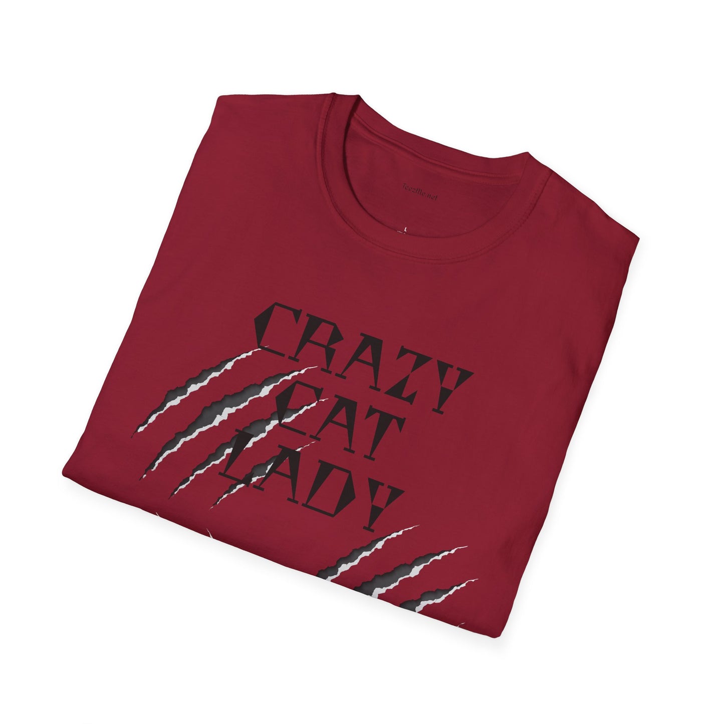 Crazy Cat Lady - Unisex Softstyle T-Shirt 100% Cotton Graphic