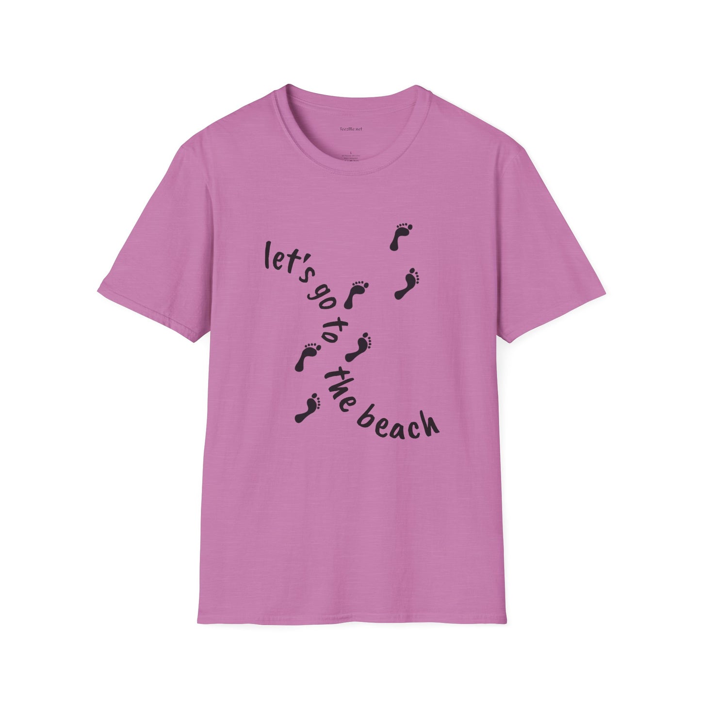 Let's go to the beach - Unisex Softstyle T-Shirt 100% Cotton Graphic