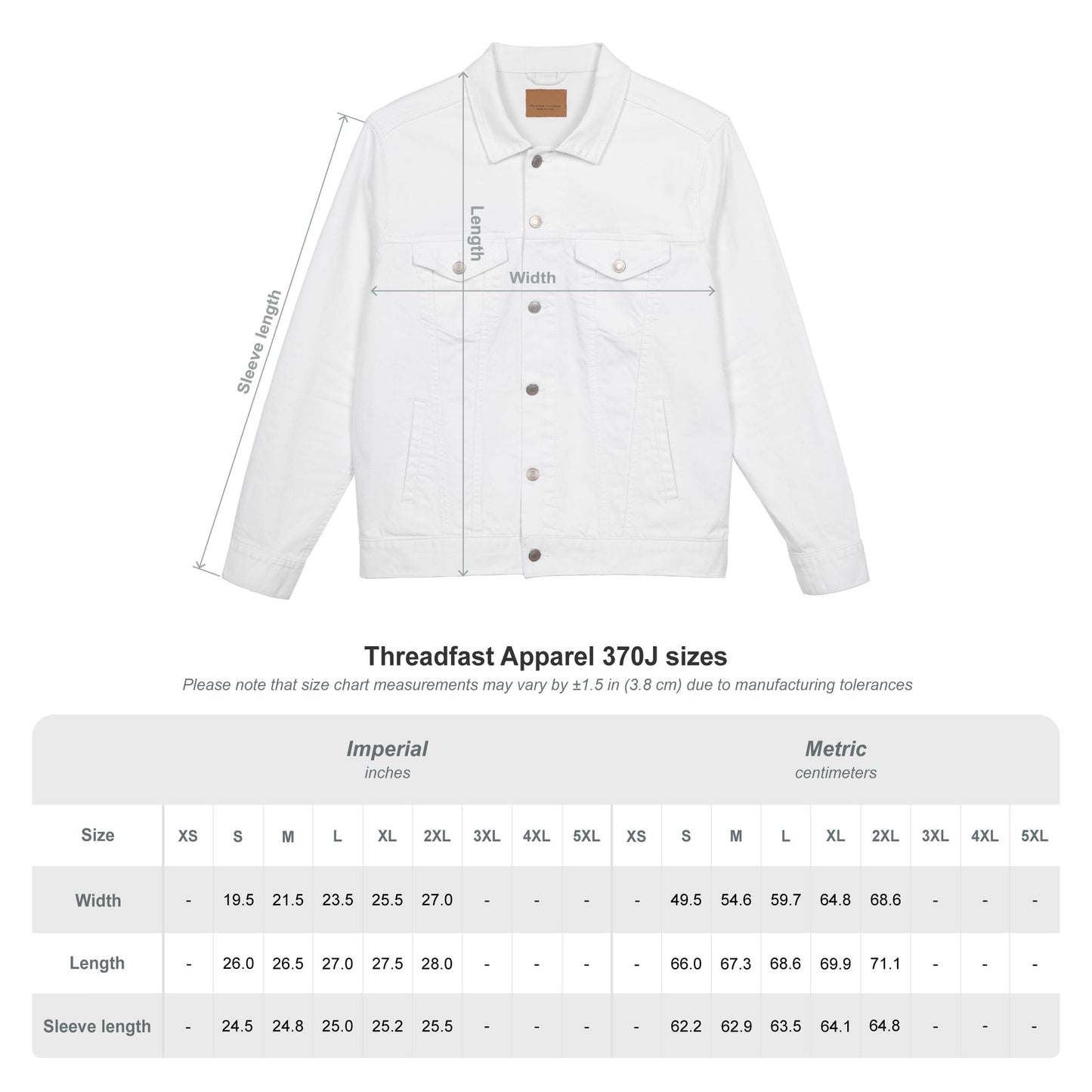 Sun and Moon Turquoise Unisex Denim Jacket (Embroidery)
