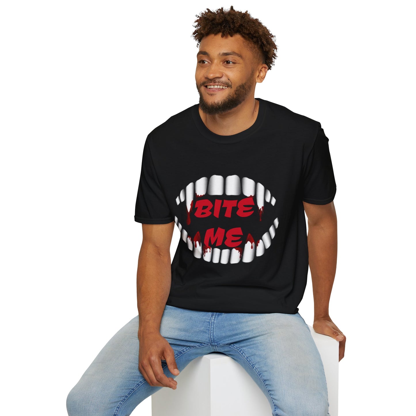 Bite Me - Unisex Softstyle T-Shirt 100% Cotton Graphic