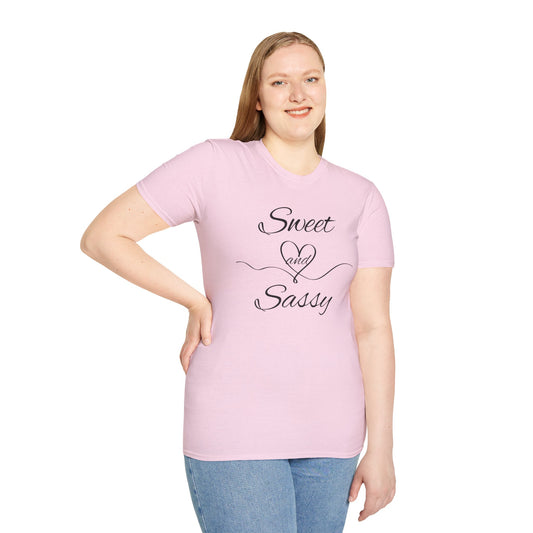 Sweet and Sassy - Unisex Softstyle T-Shirt 100% Cotton Graphic