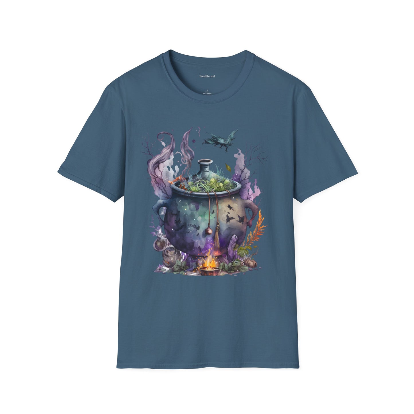 Cauldron Watercolor Unisex Softstyle T-Shirt 100% Cotton Graphic
