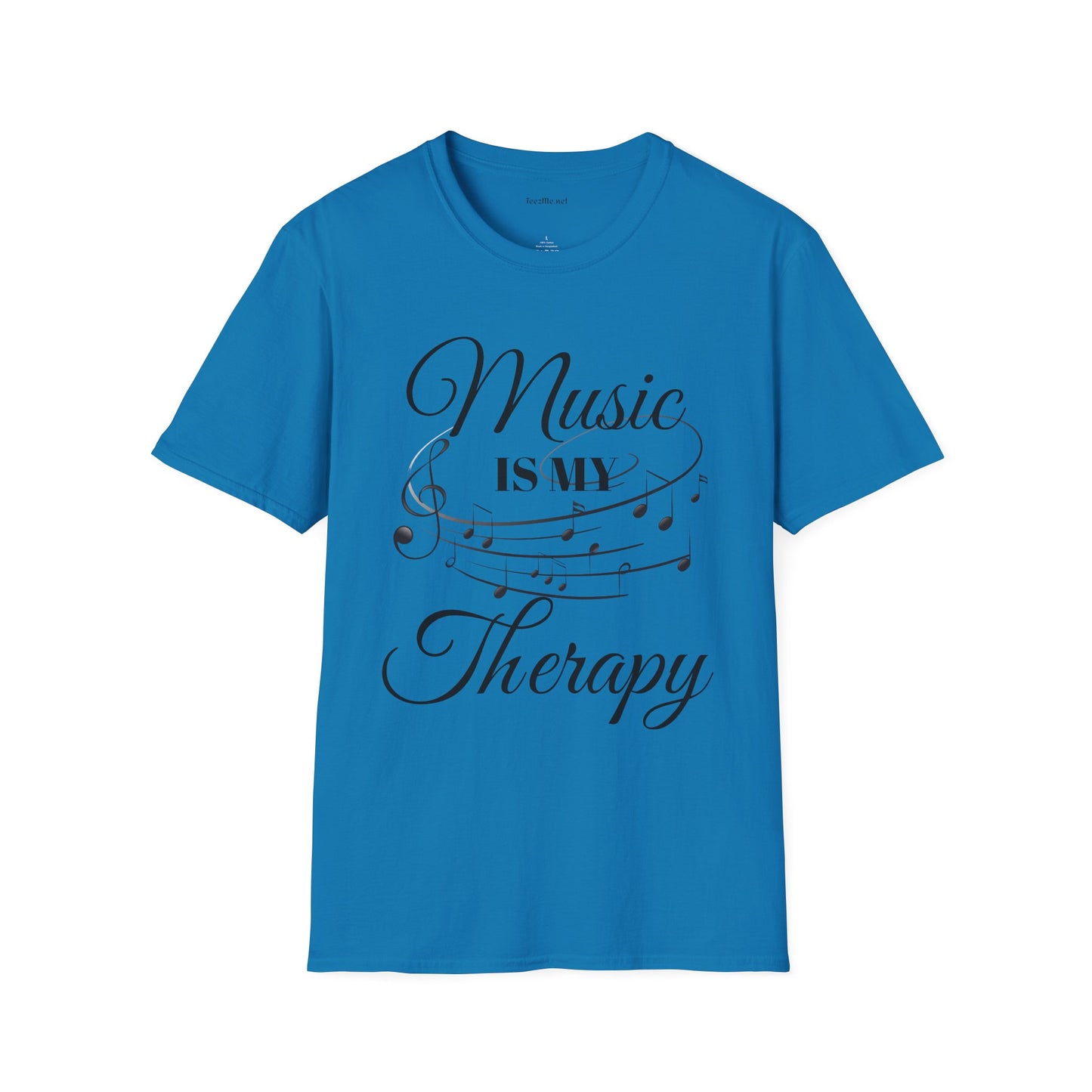 Music is my Therapy - Unisex Softstyle T-Shirt 100% Cotton Graphic