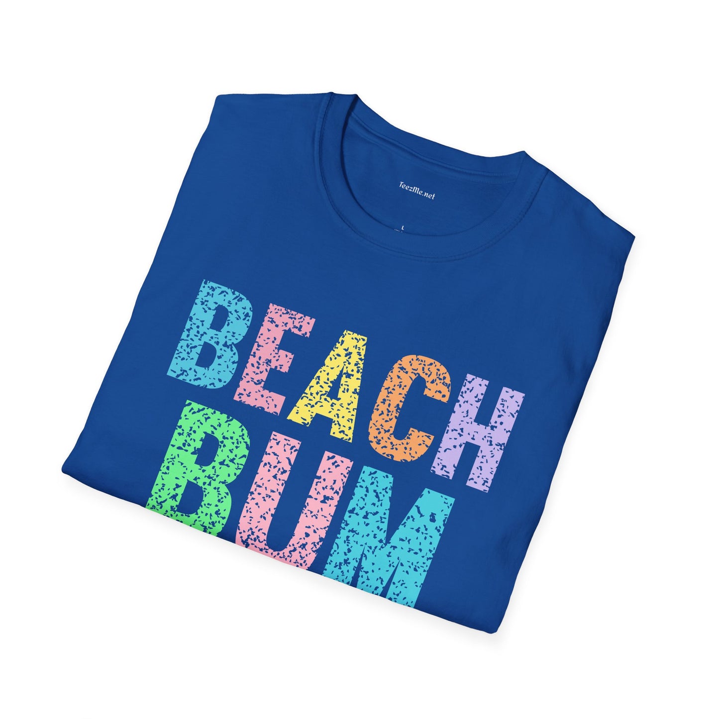 Beach Bum - Unisex Softstyle T-Shirt 100% Cotton Graphic