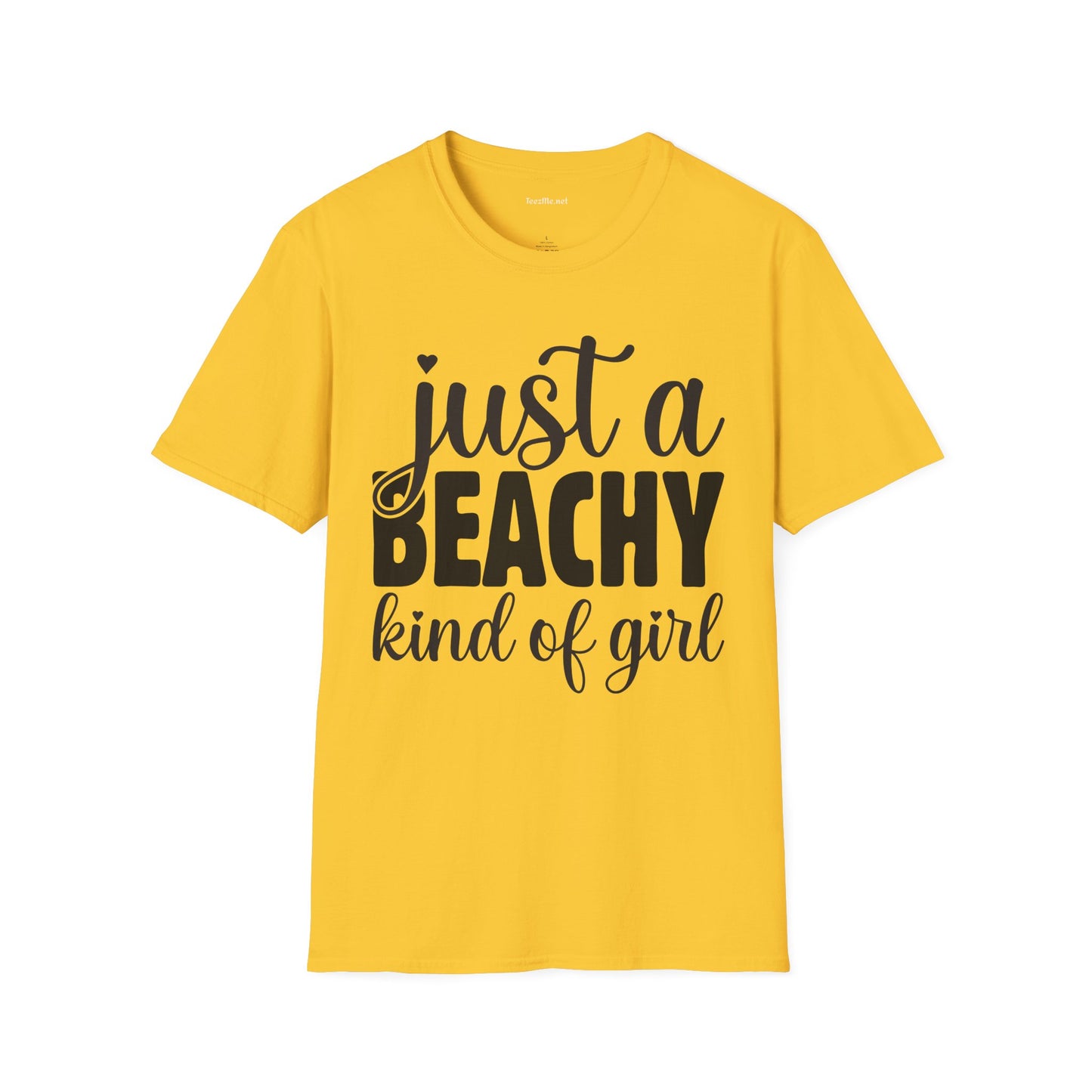 Just a BEACHY kind of girl Unisex Softstyle T-Shirt 100% Cotton Graphic