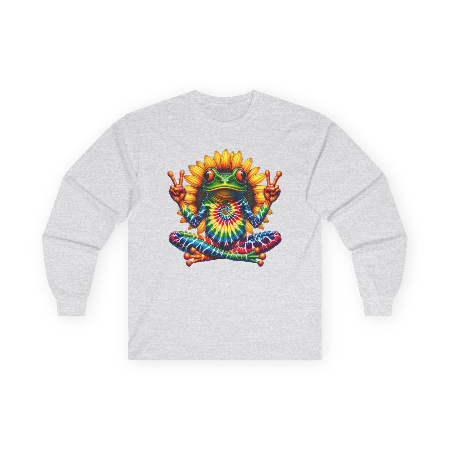 Peace Frog Tie-dye Unisex Ultra Cotton Long Sleeve Tee