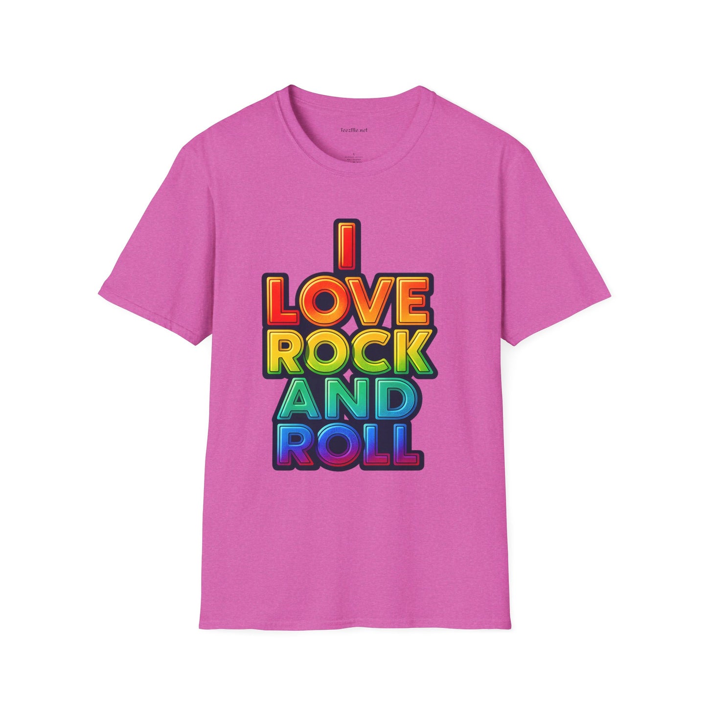 I Love Rock and Roll Unisex SoftStyle T-Shirt 100% Cotton