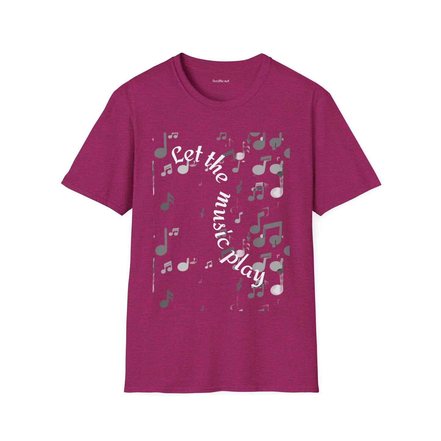 Let the music play - Unisex Sofy-Style Cotton Tee 100% Cotton