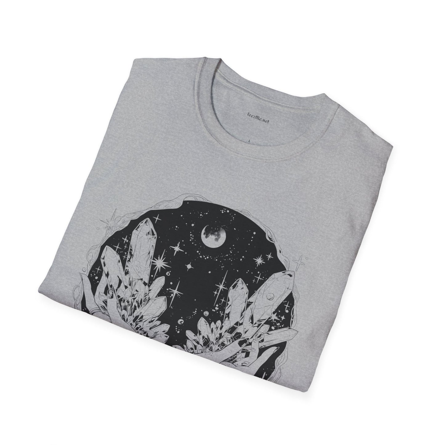 Crystal Moon Magic - Unisex Softstyle T-Shirt 100% Cotton Graphic