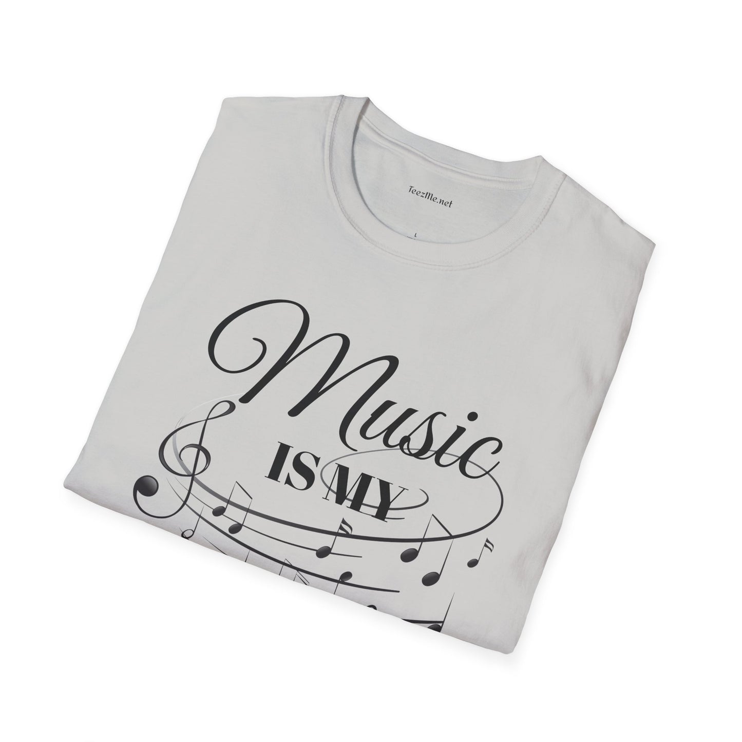 Music is my Therapy - Unisex Softstyle T-Shirt 100% Cotton Graphic