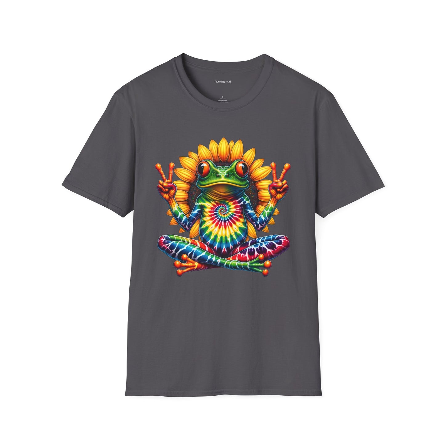 Peace Frog Tie-dye Unisex Softstyle T-Shirt 100% Cotton  #tarot