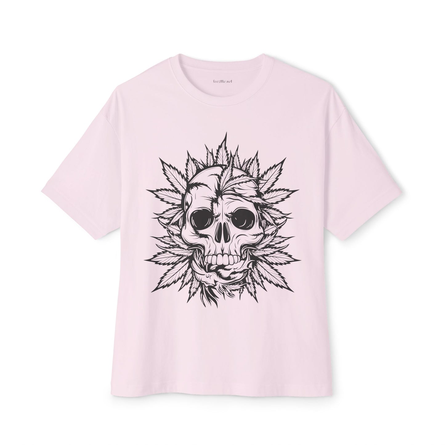 Weed Skull - Unisex Oversized Boxy Tee