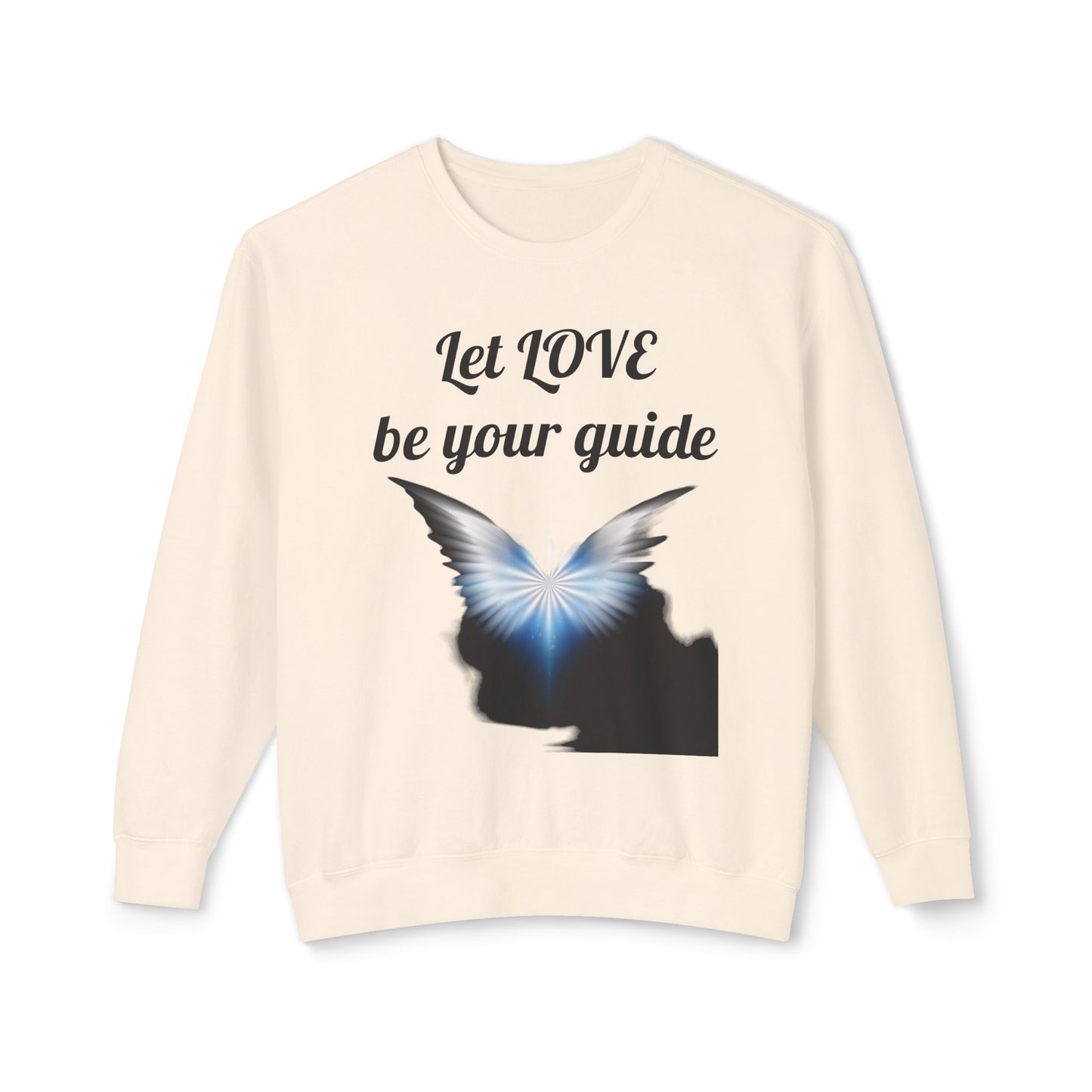 Let Love be your guide - Unisex Lightweight Crewneck Sweatshirt
