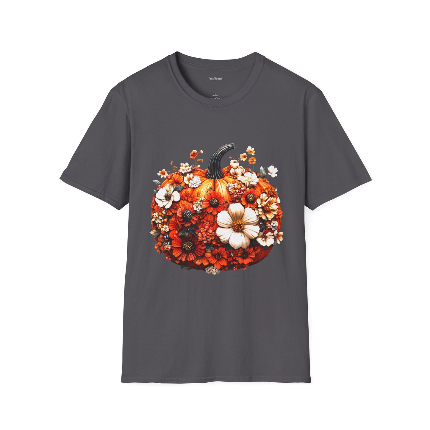 BOHO Floral Pumpkin - Unisex Softstyle T-Shirt 100% Cotton Graphic