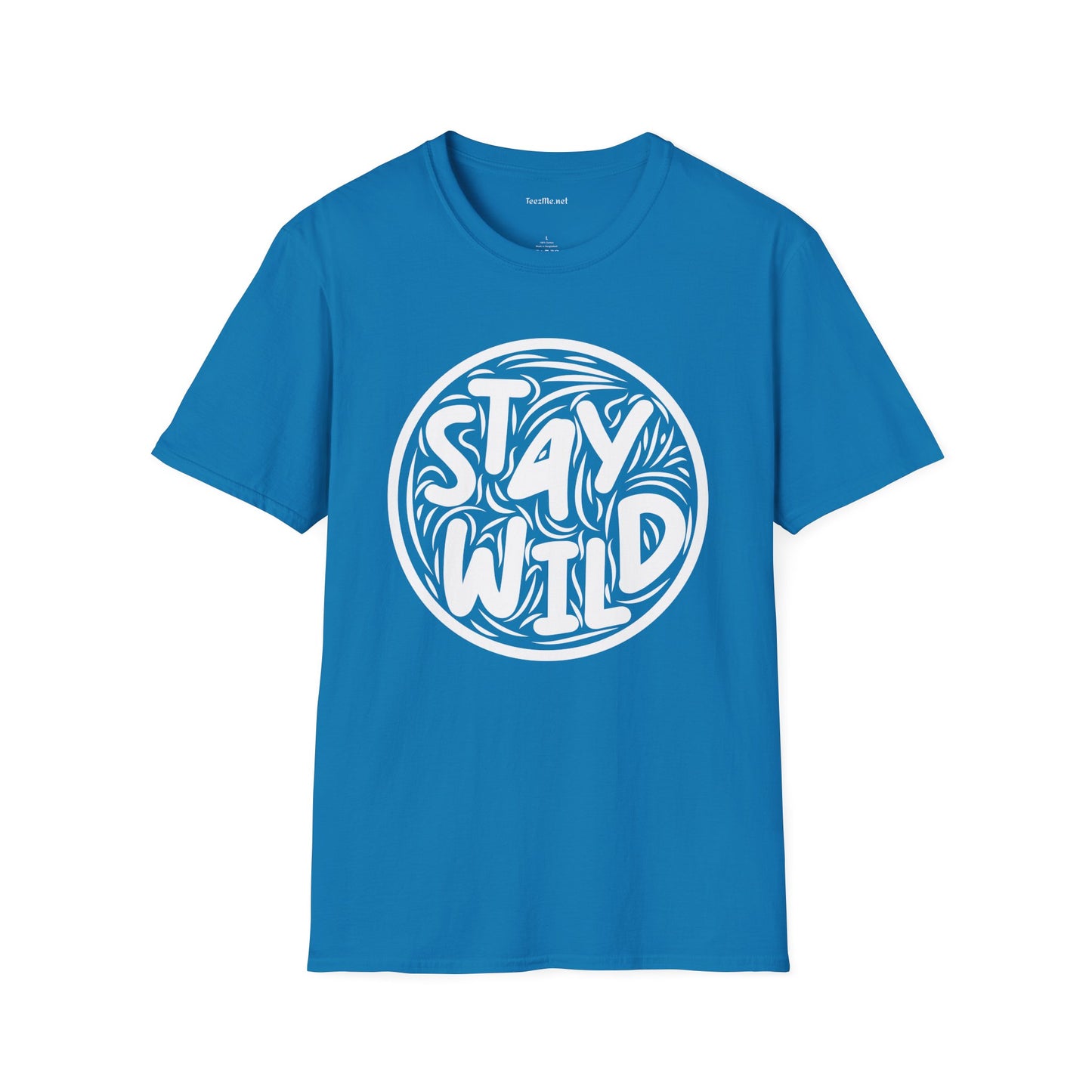 Stay Wild Retro Unisex Softstyle T-Shirt 100% Cotton