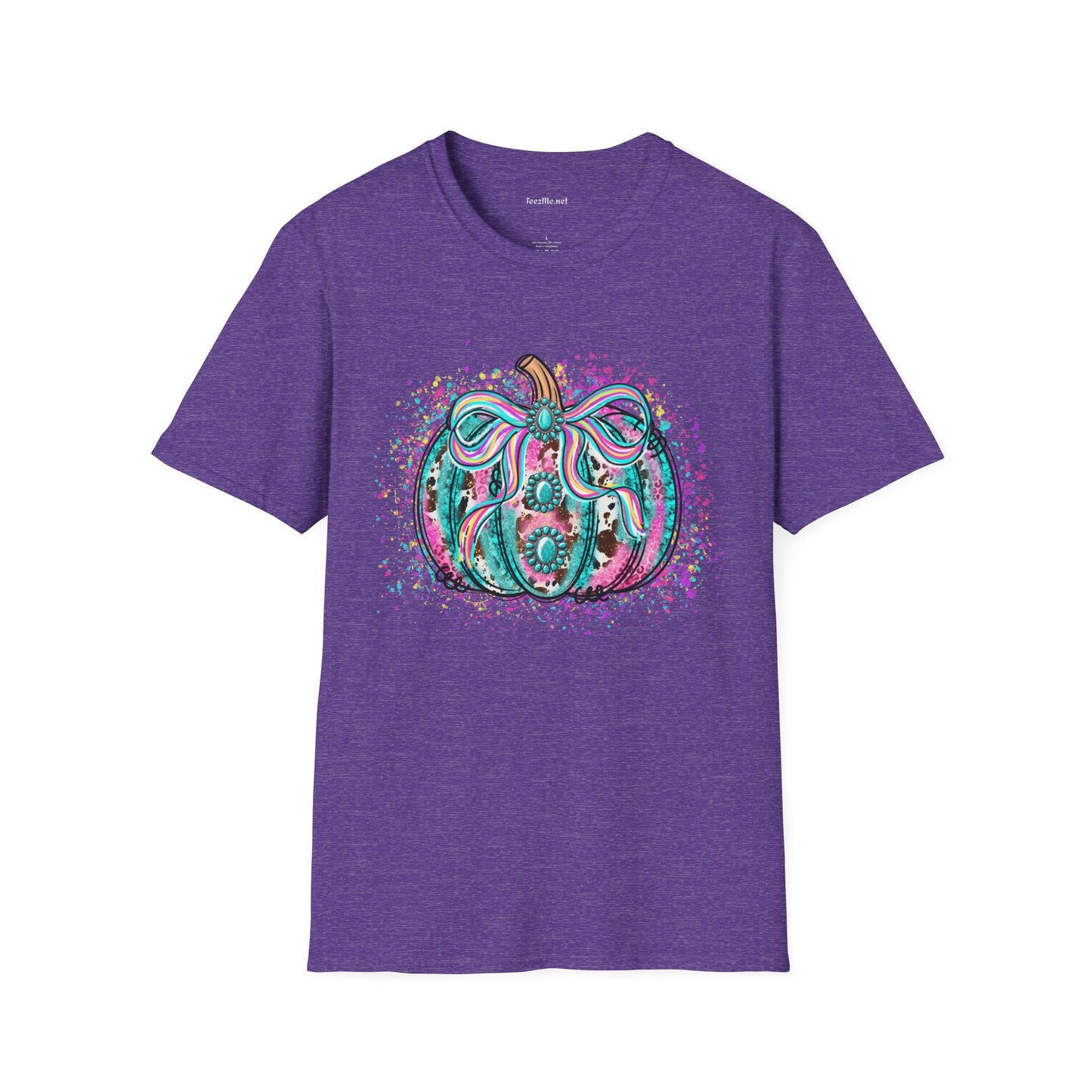 Pumpkin Colorful Unisex Softstyle T-Shirt 100% Cotton