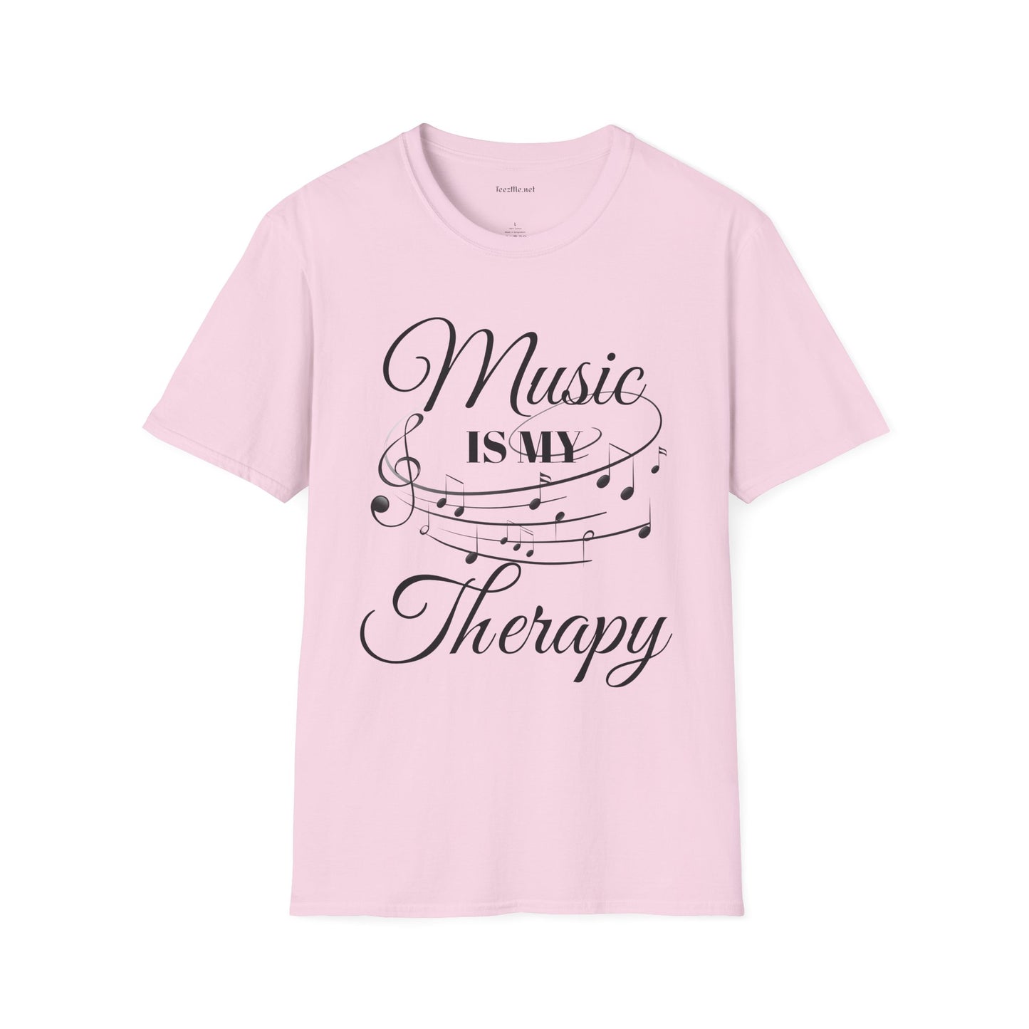 Music is my Therapy - Unisex Softstyle T-Shirt 100% Cotton Graphic