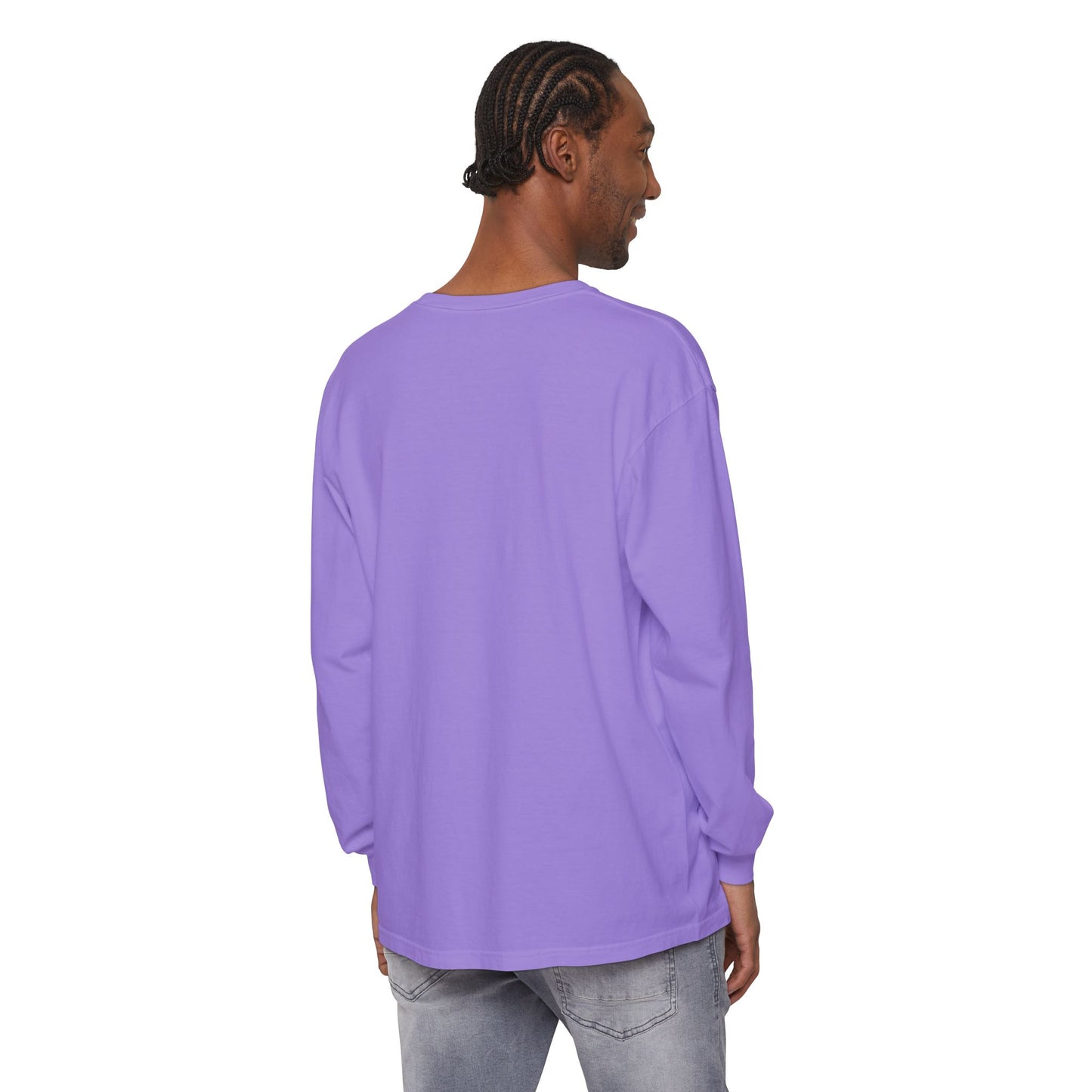 Resting Beach Face - Unisex Garment-dyed Long Sleeve T-Shirt