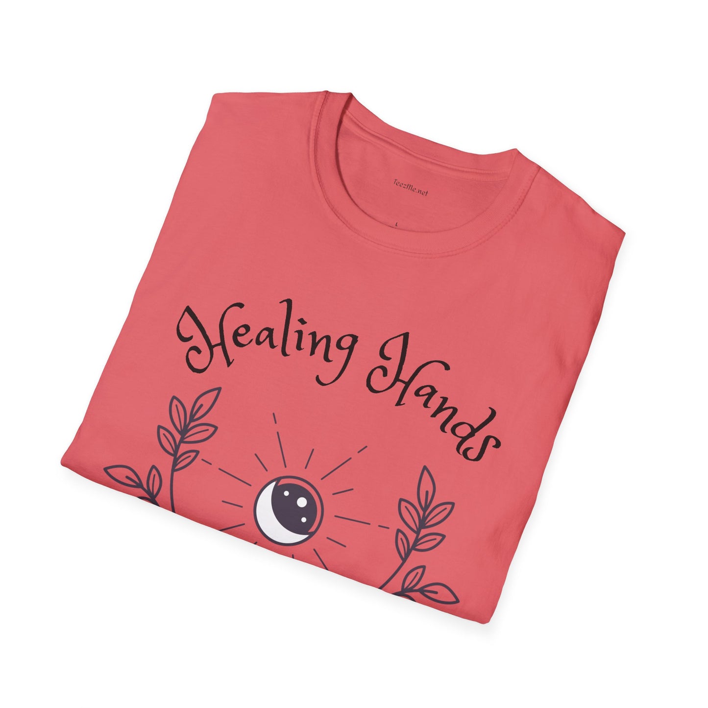 Healing Hands - Unisex Softstyle T-Shirt 100% Cotton Graphic #Reiki