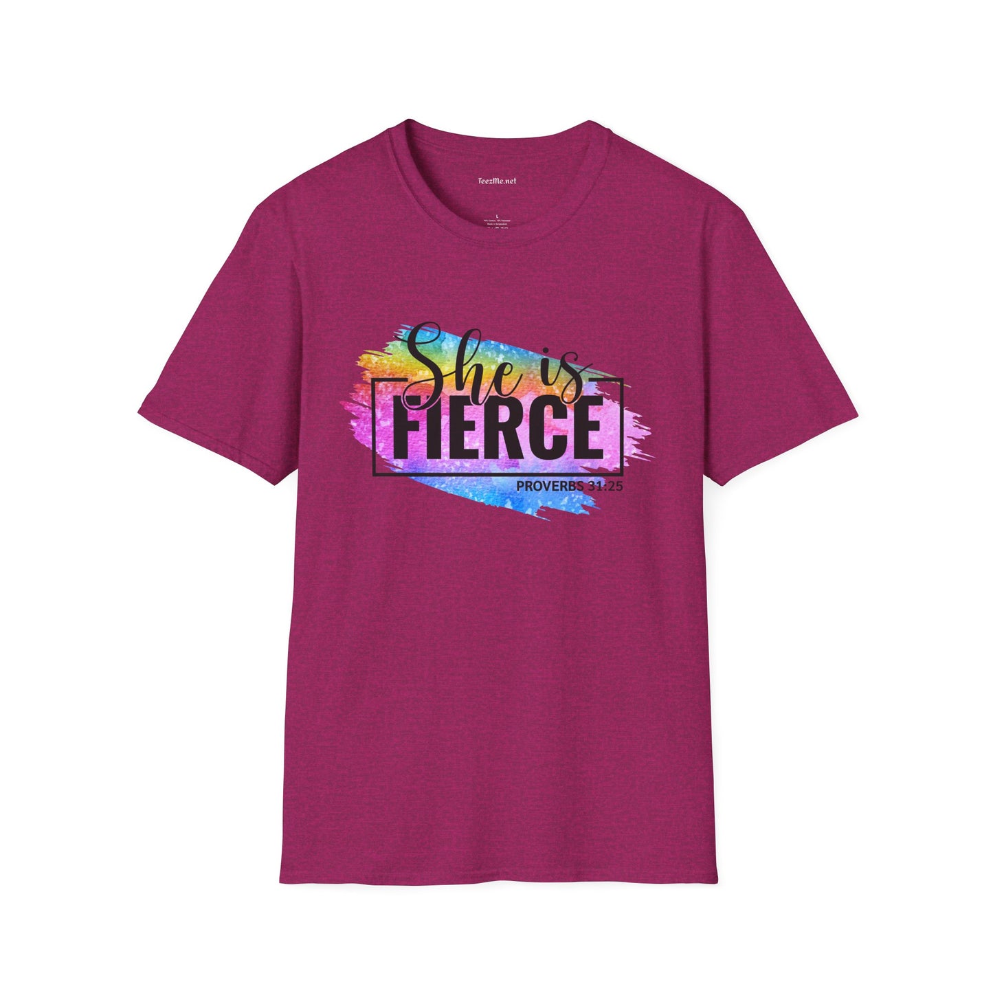 She is FIERCE Unisex Softstyle T-Shirt 100% Cotton Graphic