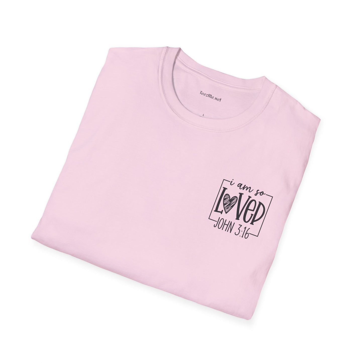 John 3:16 - Unisex Softstyle T-Shirt 100% Cotton Graphic