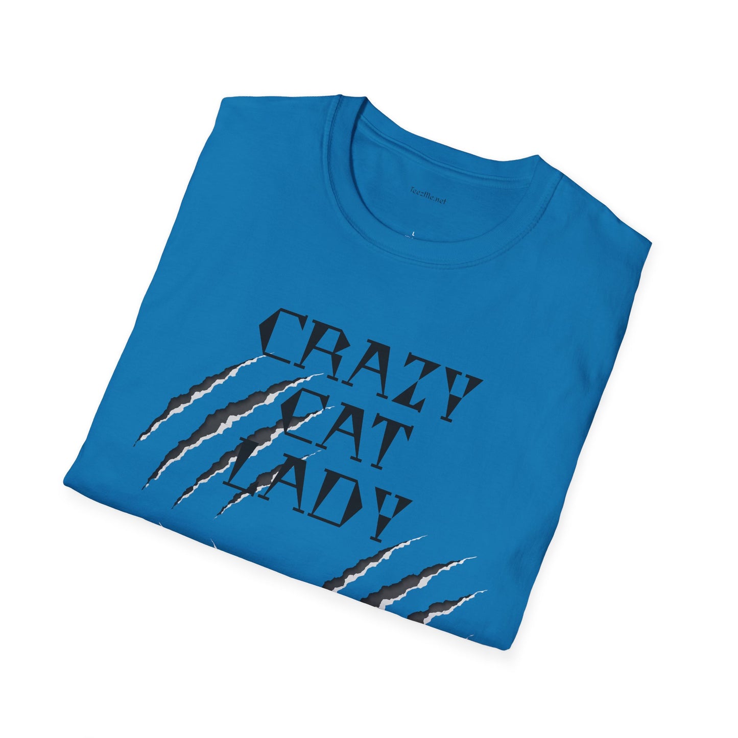 Crazy Cat Lady - Unisex Softstyle T-Shirt 100% Cotton Graphic