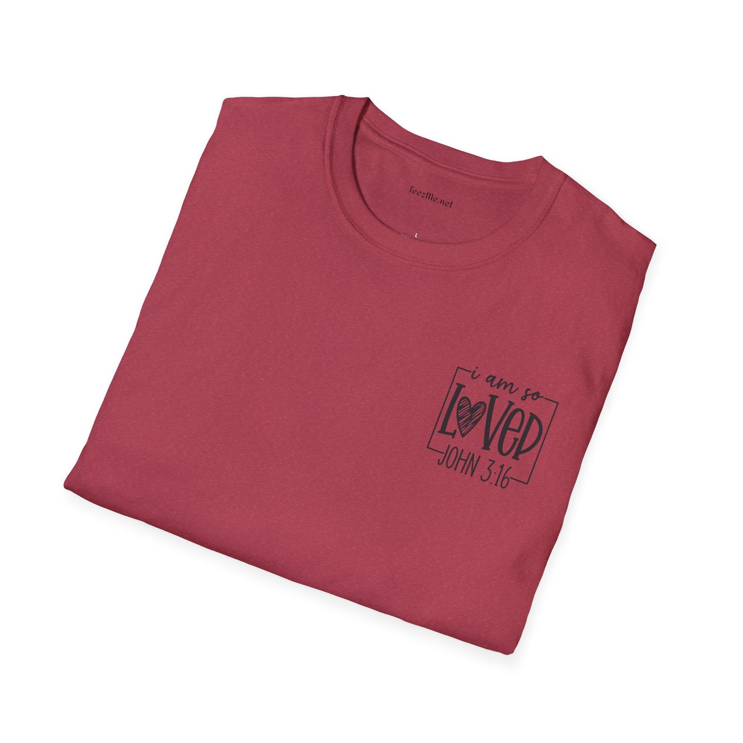 John 3:16 - Unisex Softstyle T-Shirt 100% Cotton Graphic