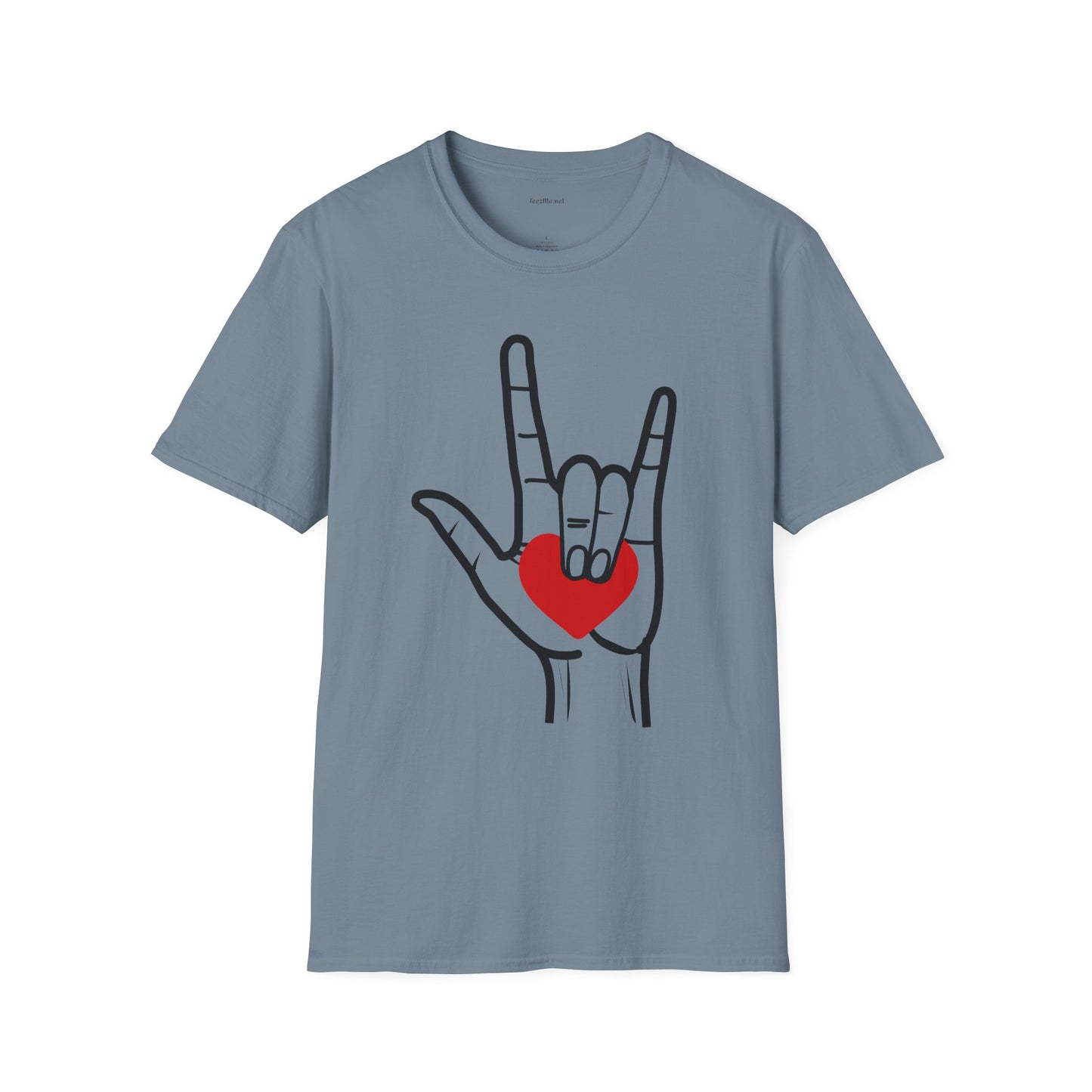 ASL Love  - Unisex Softstyle T-Shirt 100% Cotton Graphic