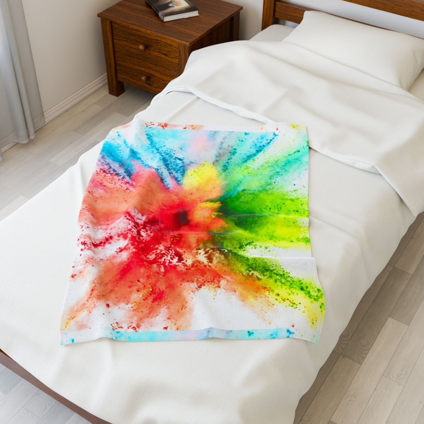 Watercolor - Velveteen Plush Blanket