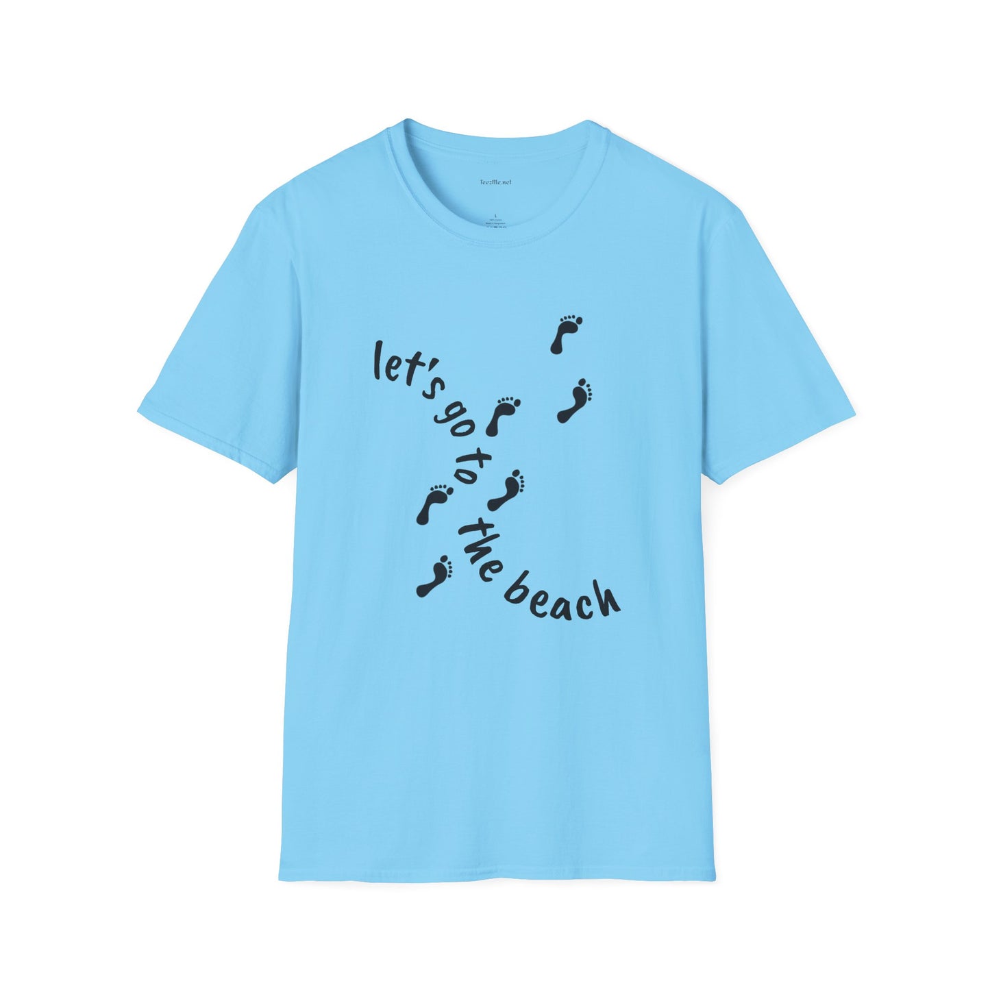 Let's go to the beach - Unisex Softstyle T-Shirt 100% Cotton Graphic