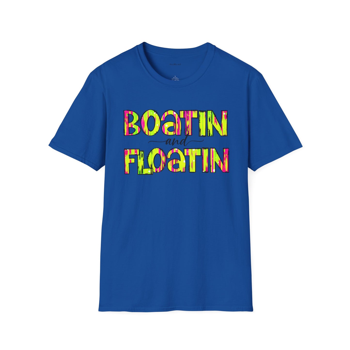 Boatin and Floatin - Unisex Softstyle T-Shirt 100% Cotton Graphic