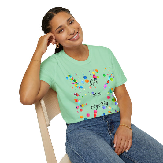 Life is a mystery - Unisex Softstyle T-Shirt 100% Cotton Graphic
