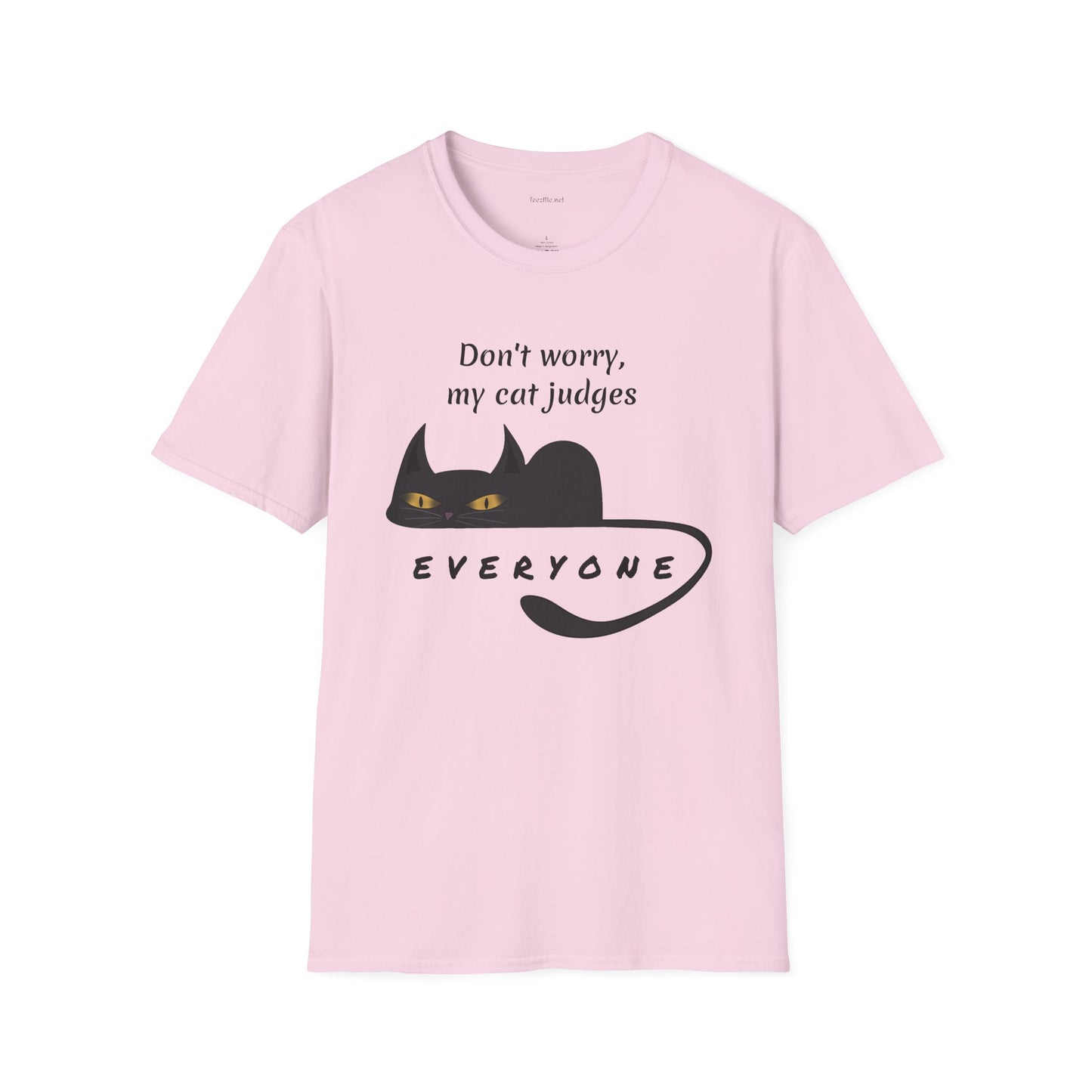 Judging Cat - Unisex Softstyle T-Shirt 100% Cotton Graphic