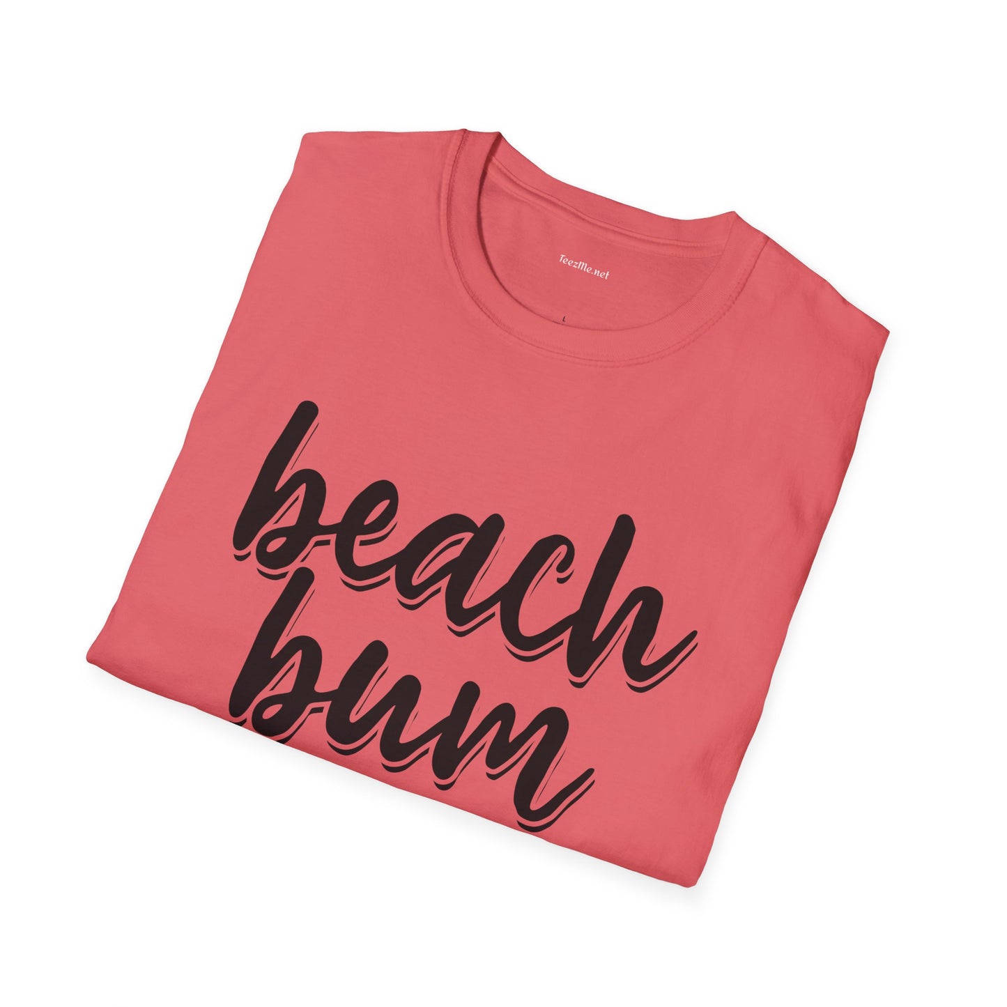 Beach Bum - Unisex Softstyle T-Shirt 100% Cotton Graphic (1)