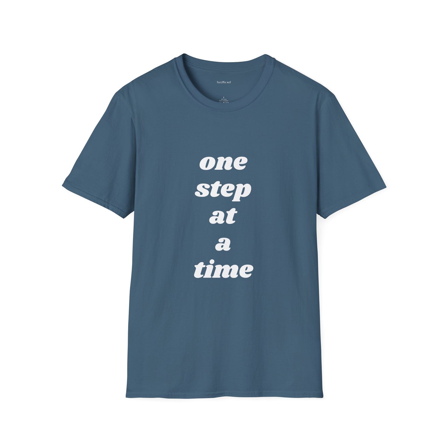 One step at a time - Unisex Softstyle T-Shirt 100% Cotton Graphic