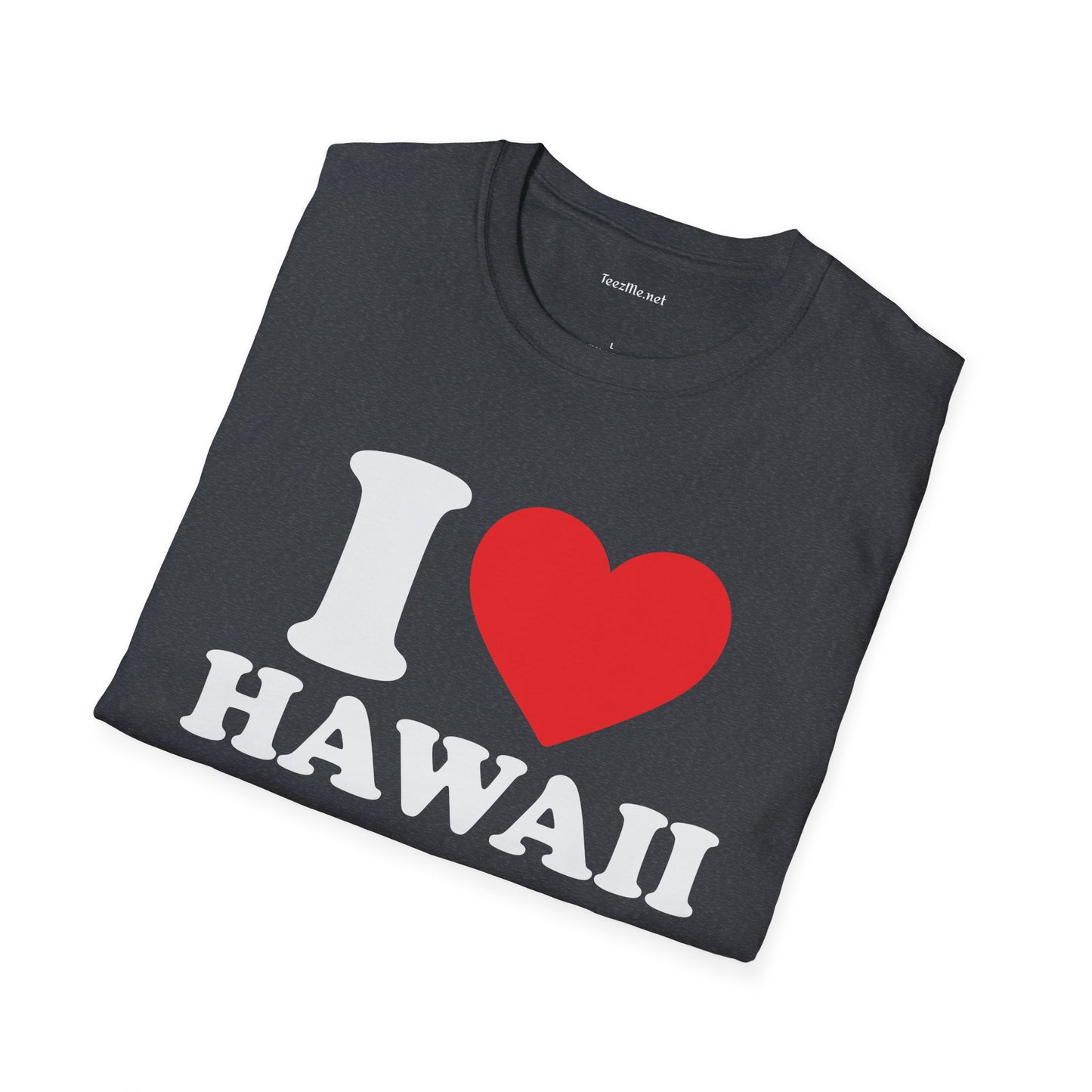 I Love Hawaii Unisex Softstyle T-Shirt 100% Cotton