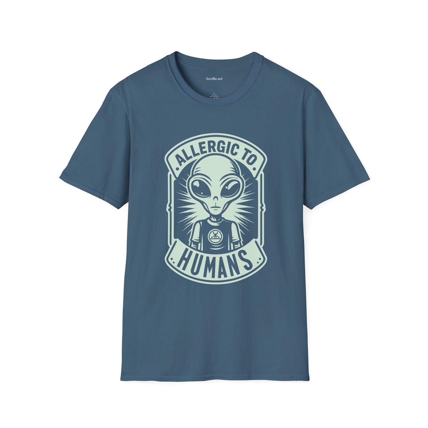 Allergic to Humans Unisex Softstyle T-Shirt 100% Cotton Graphic