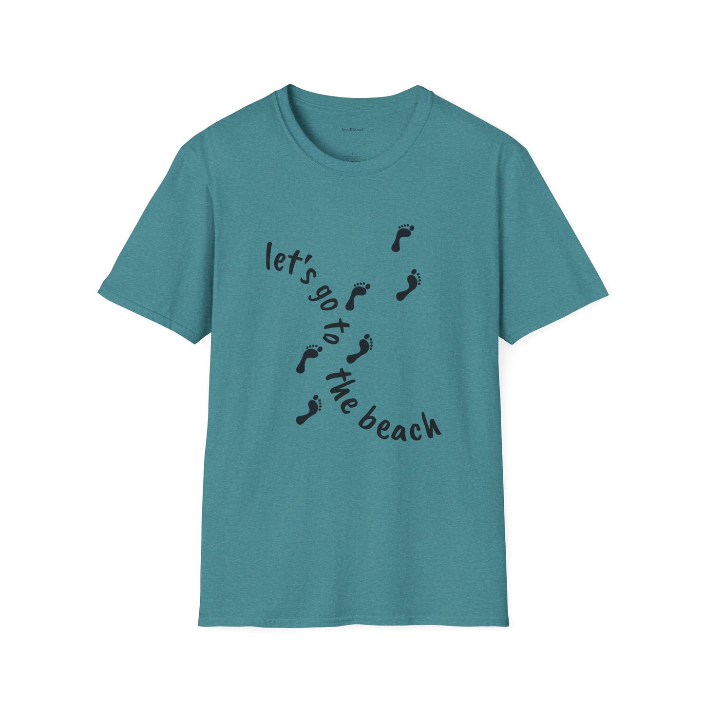 Let's go to the beach - Unisex Softstyle T-Shirt 100% Cotton Graphic