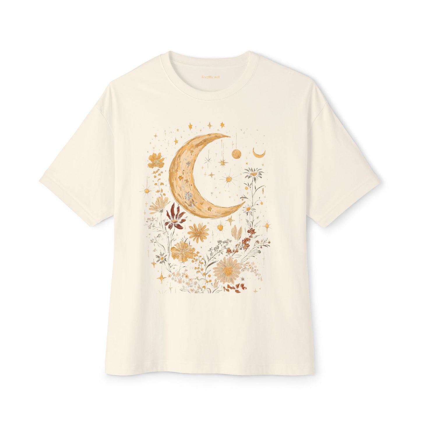BOHO Moon Floral2 - Unisex Oversized Tee