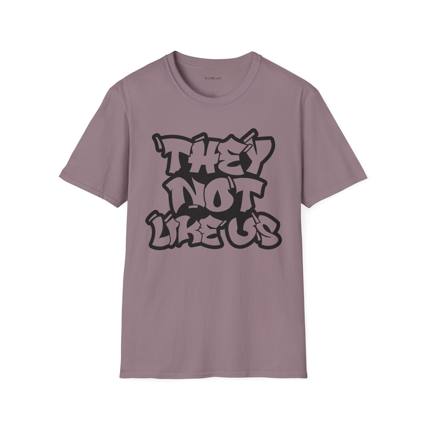 They Not Like Us (outline) Unisex SoftStyle T-Shirt 100% Cotton