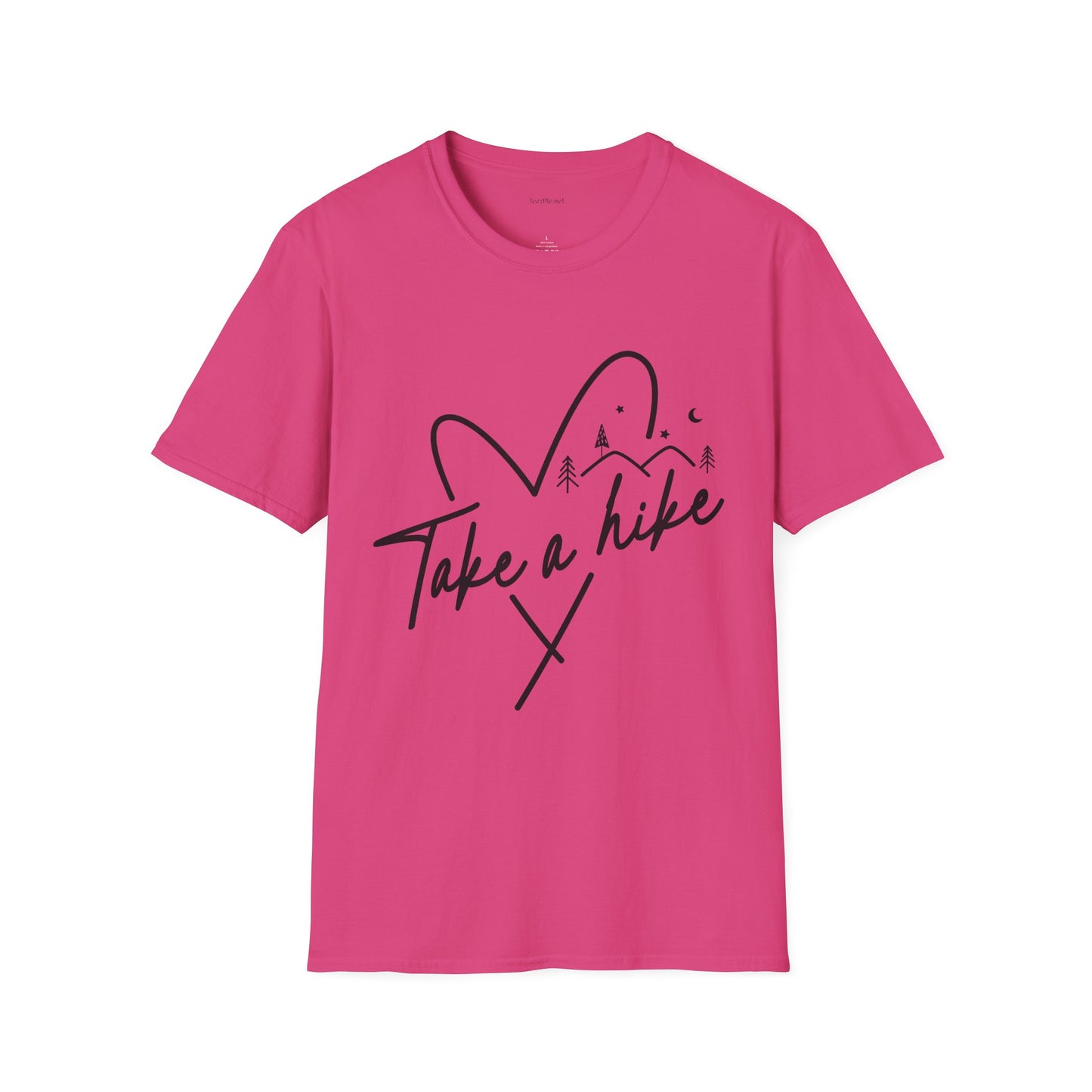 Take a Hike (black) - Unisex Softstyle T-Shirt 100% Cotton Graphic