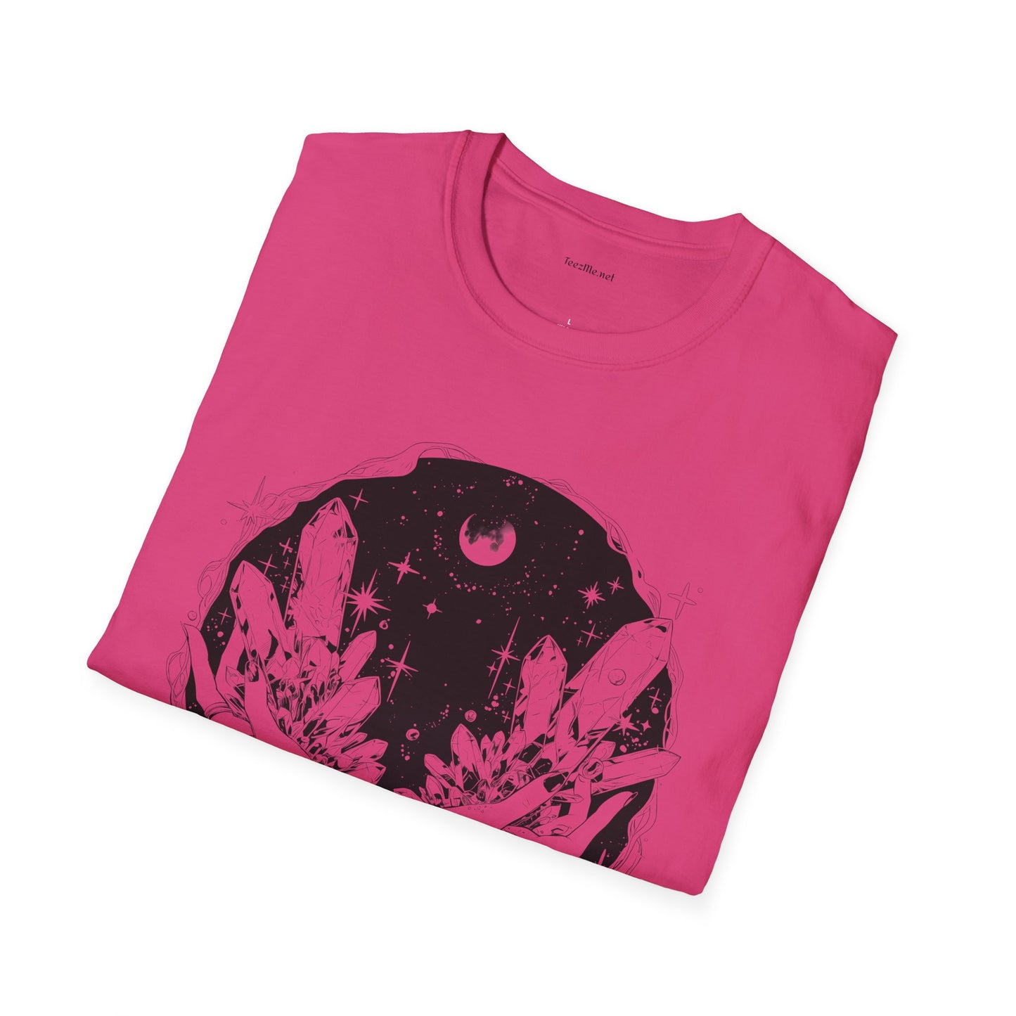 Crystal Moon Magic - Unisex Softstyle T-Shirt 100% Cotton Graphic