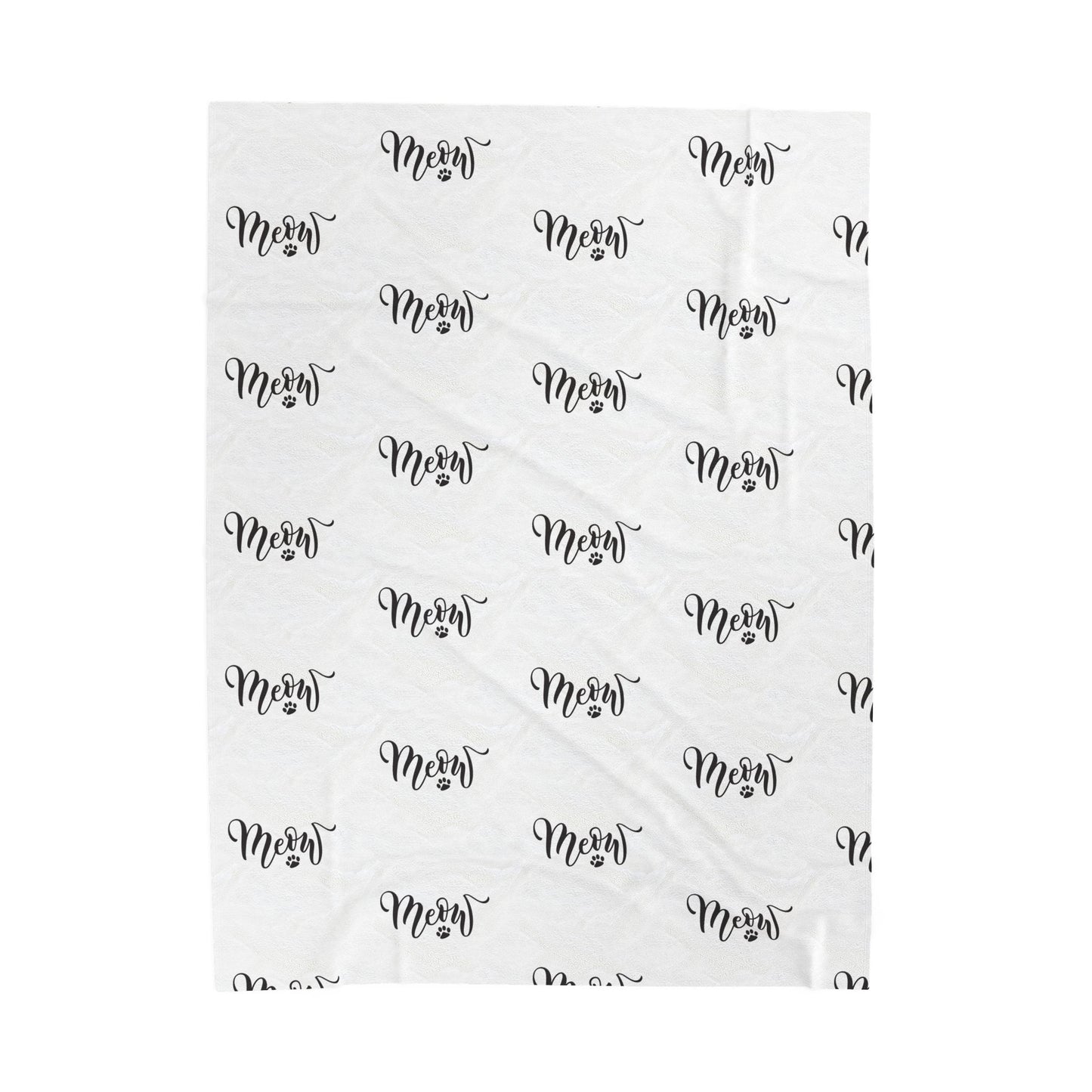 Meow - Velveteen Plush Blanket