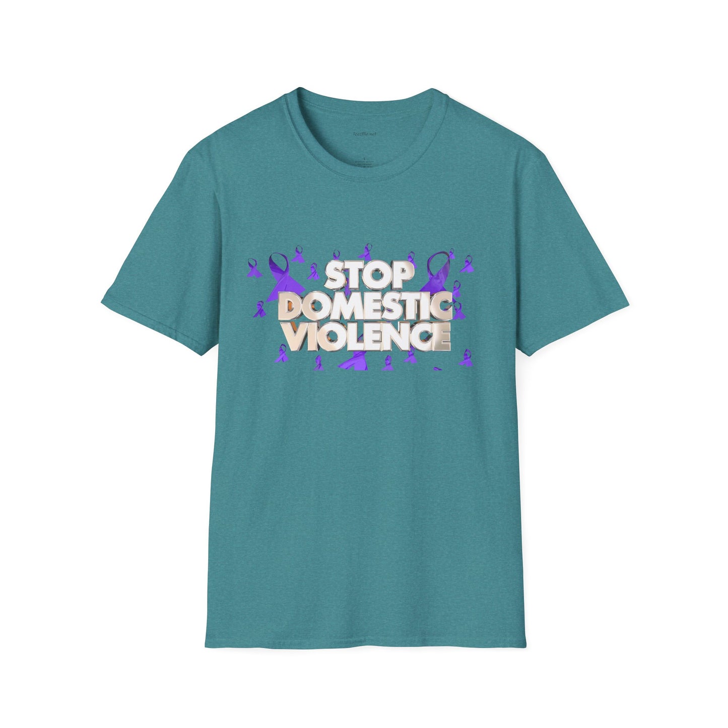 STOP DOMESTIC VIOLENCE - Unisex Softstyle T-Shirt 100% Cotton Graphic